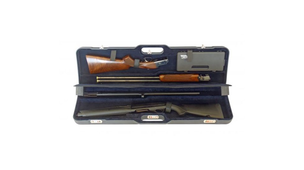 Negrini UNICASE Two Shotgun Travel Case, Navy/Navy, L37.75in x H10.6in x D4.9in 1677LR-UNI/5044