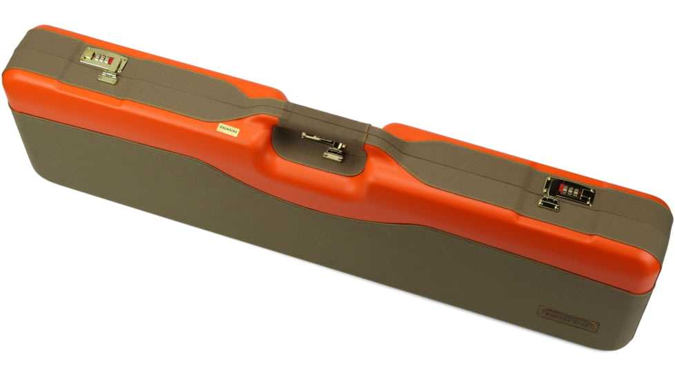 Negrini Wings 2 Semi-Auto Shotgun Travel Case, 37.75x10.6x4.9in, Blaze Orange/Khaki, 819129015280