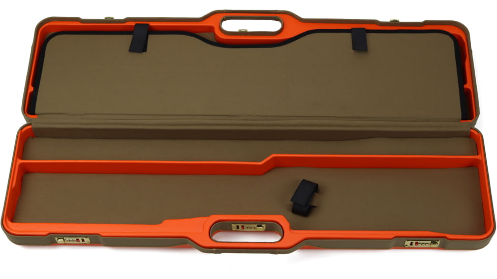 Negrini Wings 2 Semi-Auto Shotgun Travel Case, 37.75x10.6x4.9in, Blaze Orange/Khaki, 819129015280