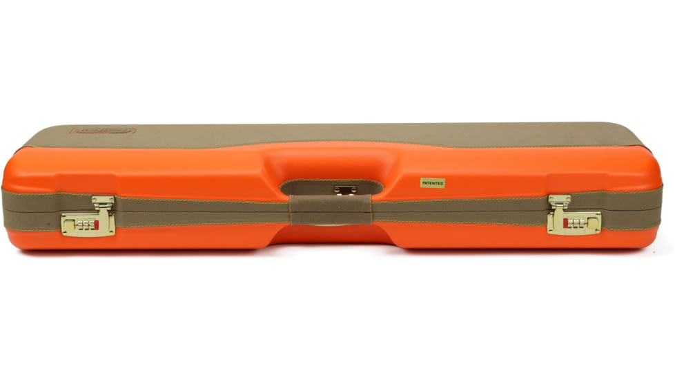 Negrini Wings OU/SxS Deluxe Hunting Combo Shotgun Case, 32.125x8.875x5in, Blaze Orange/Khaki, 819129015303