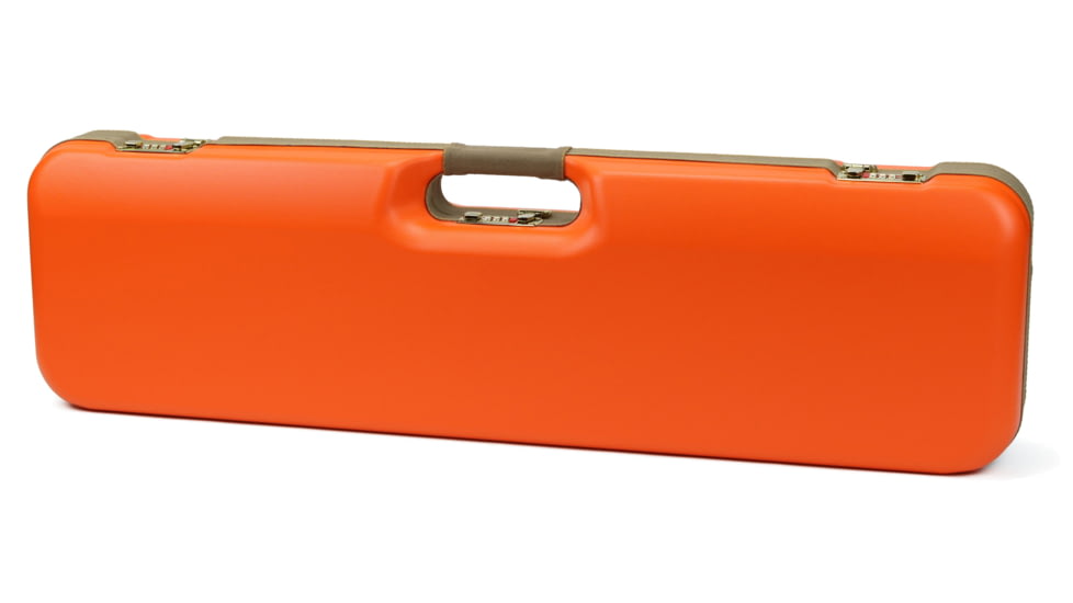 Negrini Wings OU/SxS Deluxe Hunting Combo Shotgun Case, 32.125x8.875x5in, Blaze Orange/Khaki, 819129015303