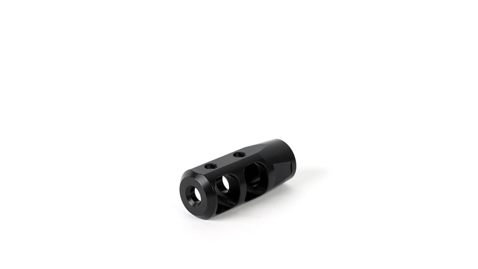 NEMO Arms Builder DC-1 Muzzle Brake, .223/5.56mm, 1/2x28 TPI, Bead Blasted w/Black Oxide, Black, NBP-556-MB-DCS