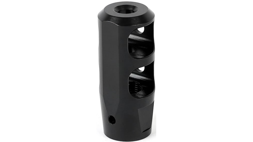 NEMO Arms Builder DC-1 Muzzle Brake, .223/5.56mm, 1/2x28 TPI, Bead Blasted w/Black Oxide, Black, NBP-556-MB-DCS