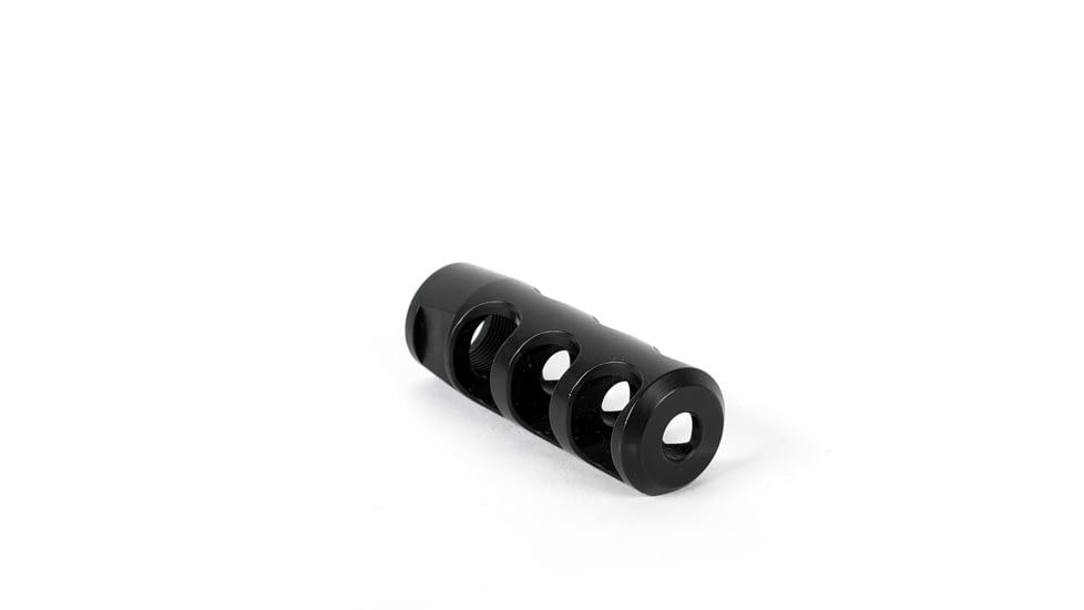 NEMO Arms Builder Series TC-1 Muzzle Brake, .30 Carbine/7.62mm, 5/8x24, Oxide, Black, NBP-30C-MB-TCS