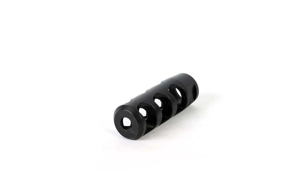 NEMO Arms Builder Series TC-1 Muzzle Brake, .30 Carbine/7.62mm, 5/8x24, Oxide, Black, NBP-30C-MB-TCS