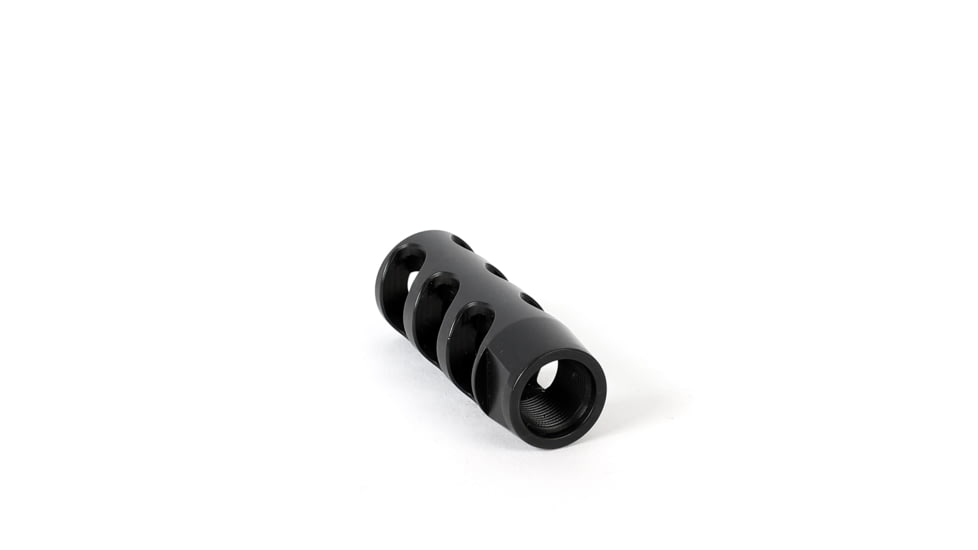 NEMO Arms Builder Series TC-1 Muzzle Brake, .30 Carbine/7.62mm, 5/8x24, Oxide, Black, NBP-30C-MB-TCS