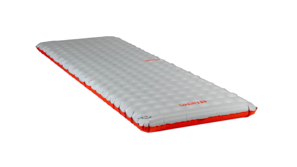 NEMO Equipment Tensor All-Season Sleeping Pad, Blade/Spicy Orange, Long Wide, 811666034915