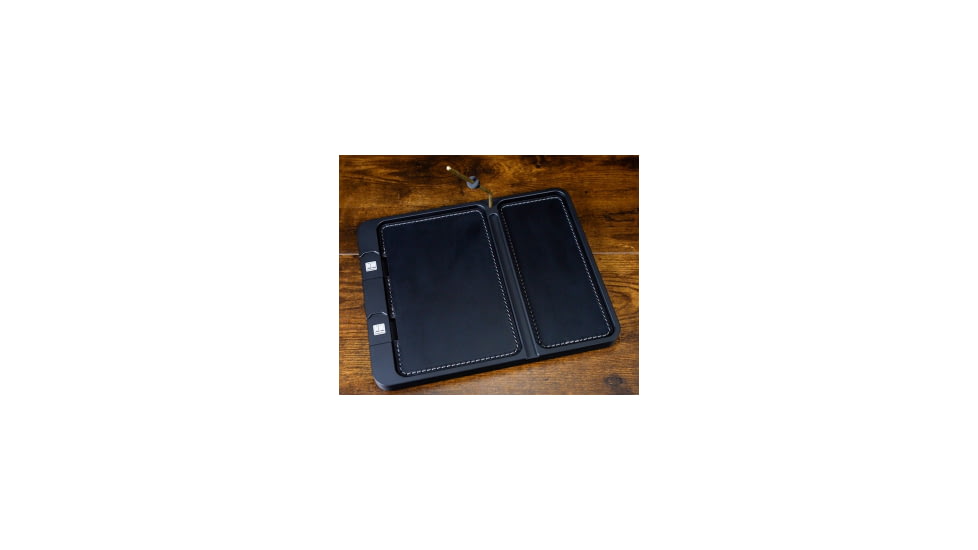Neo Mag Leather Bottom EDC Tray - Black Tray, Black Leather, Yes, LGTRAY-ALLBLACK-YES