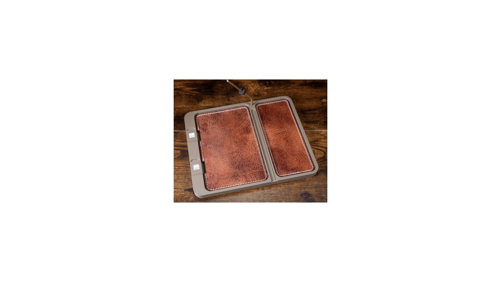 Neo Mag Leather Bottom EDC Tray - FDE Tray, Antique Brown Leather, Yes, LGTRAY-FDE-ABL-YES