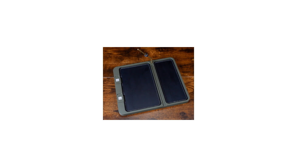 Neo Mag Leather Bottom EDC Tray - OD Green, Black Leather, Yes, LGTRAY-ODG-BL-YES
