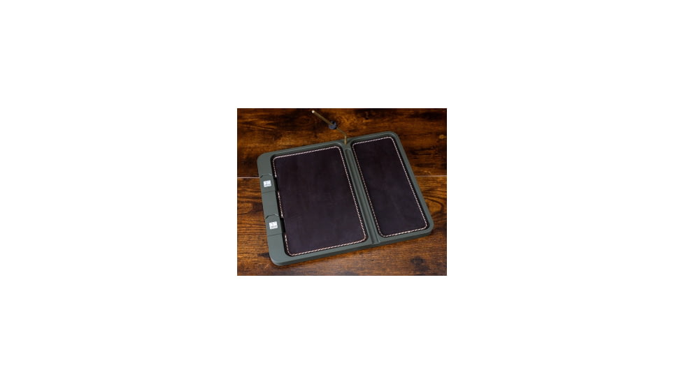 Neo Mag Leather Bottom EDC Tray - OD Green, Crazy Horse Leather, Yes, LGTRAY-ODG-CHL-YES