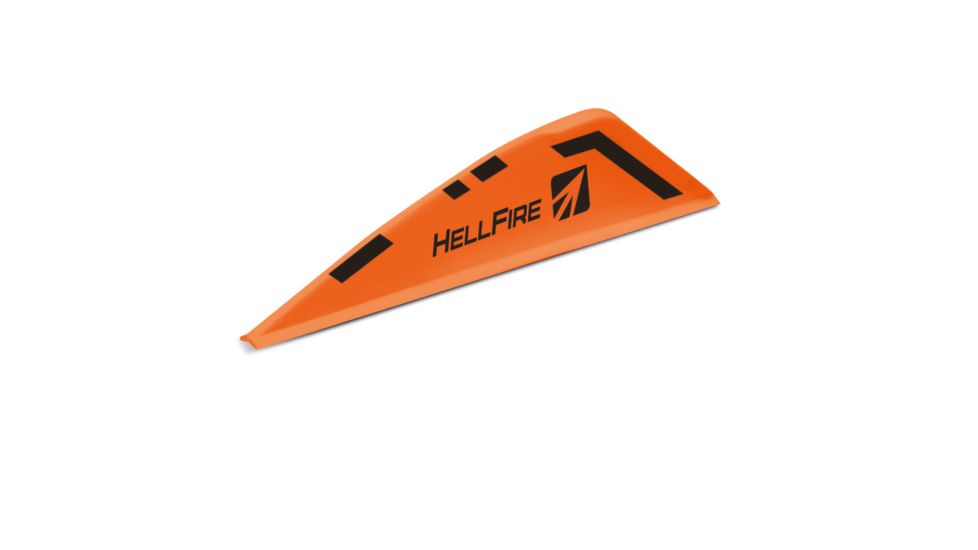New Archery Products Hellfire 2in Vane, 12White/24Orange, 36 Pack, White/Orange NAP-60-079