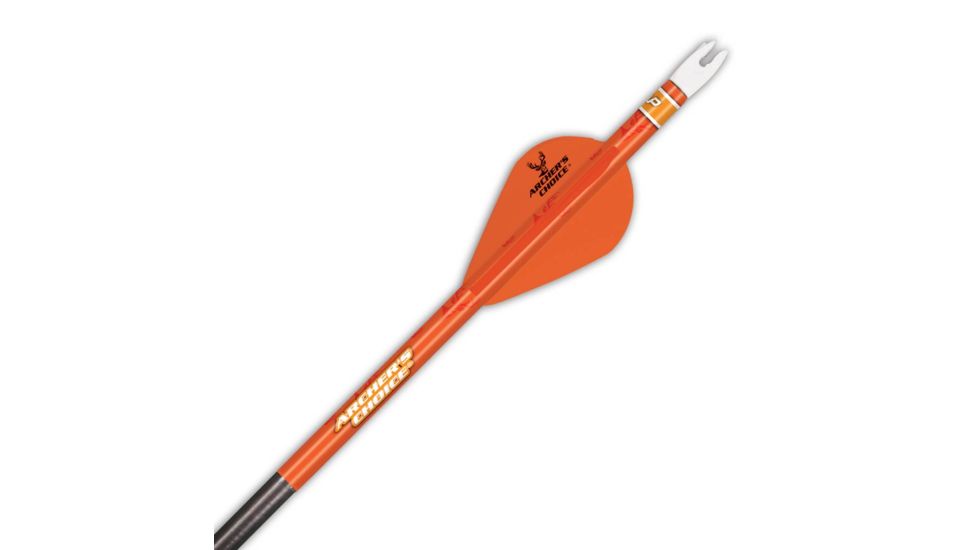 New Archery Products Quikfletch w/ 2in Quikspin Archer's Choice Vanes, 100 Pack, Orange/Orange/Orange, NAP-60-574
