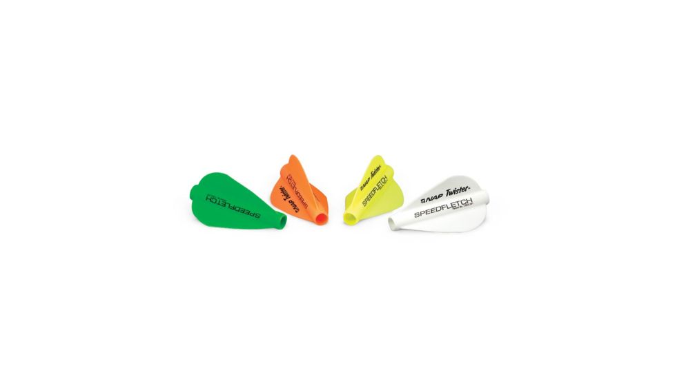 New Archery Products Speedfletch for Large OD .285-.295in Arrows, 6 Pack, White NAP-60-230