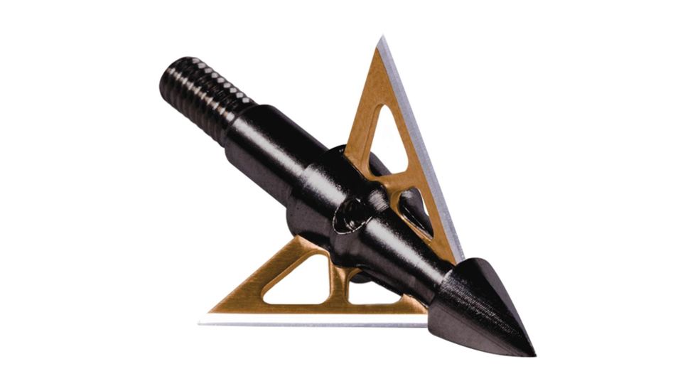 New Archery Products Thunde/Right Handead Nitro Broadhead 100 grain, Black, Pack of 3, 60-036