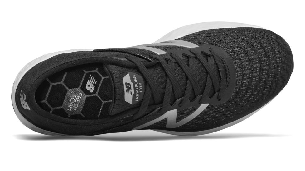 New Balance Fresh Foam 1080v9 Road Running Shoes - Womens, Black/White, Medium, 6.5 US, W1080BK9 B 065