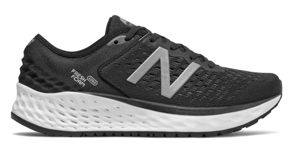 New Balance Fresh Foam 1080v9 Road Running Shoes - Womens, Black/White, Medium, 6.5 US, W1080BK9 B 065