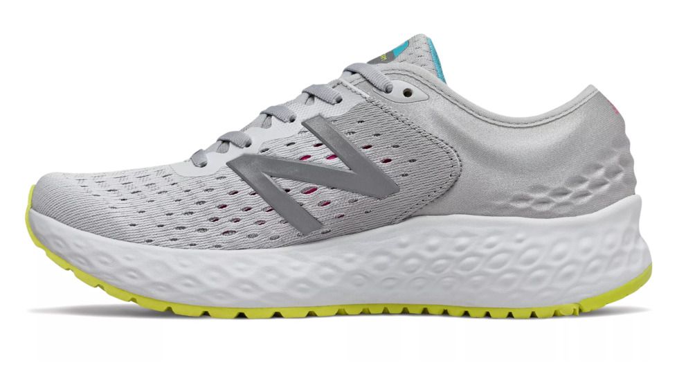 New Balance Fresh Foam 1080v9 - Womens, Light Aluminum/Silver/Sulphur Yellpw/Peony, 8.5 US, W1080SO9 B 085