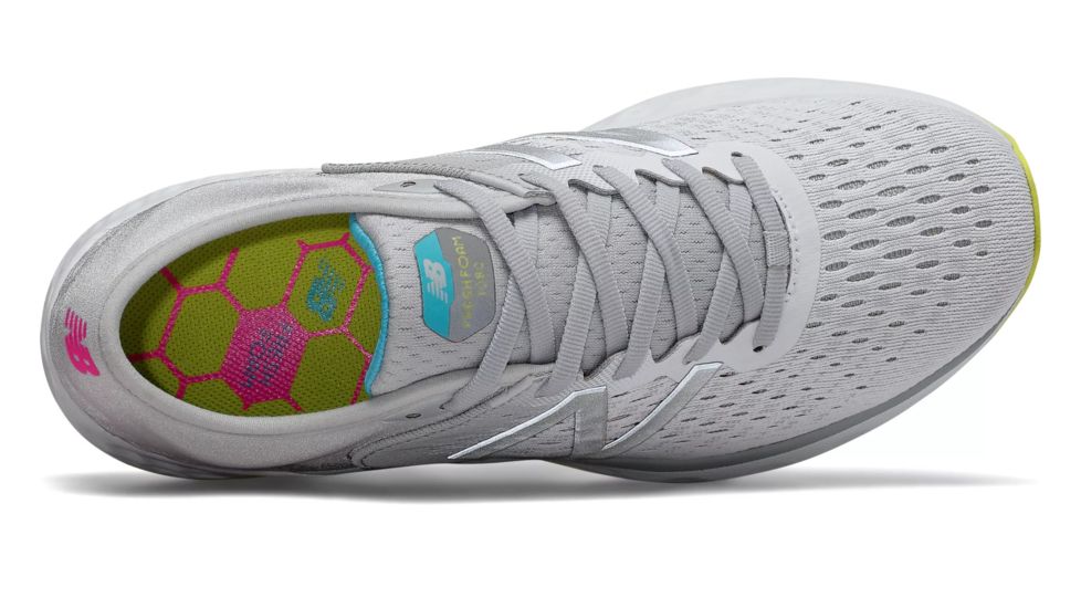 New Balance Fresh Foam 1080v9 - Womens, Light Aluminum/Silver/Sulphur Yellpw/Peony, 8.5 US, W1080SO9 B 085