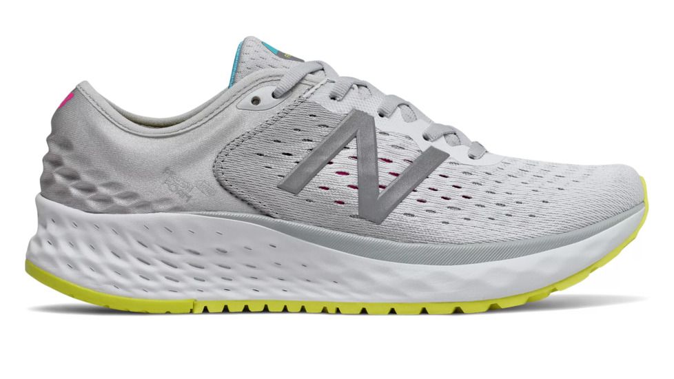 New Balance Fresh Foam 1080v9 - Womens, Light Aluminum/Silver/Sulphur Yellpw/Peony, 8.5 US, W1080SO9 B 085