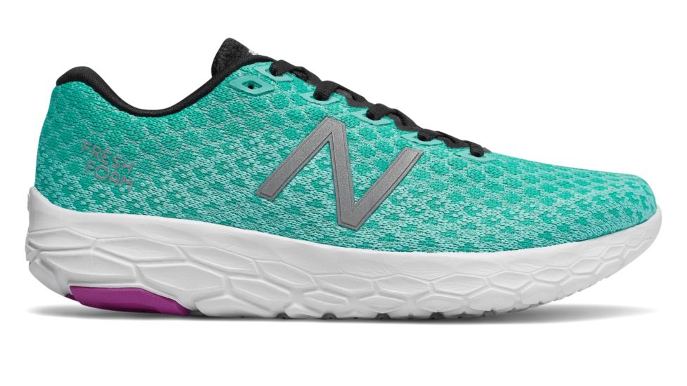 New Balance Fresh Foam Beacon Road Running Shoes - Women's, Light Tidepool/Tidepool/Voltage Violet, Standard, 7.5 US, WBECNTP B 075