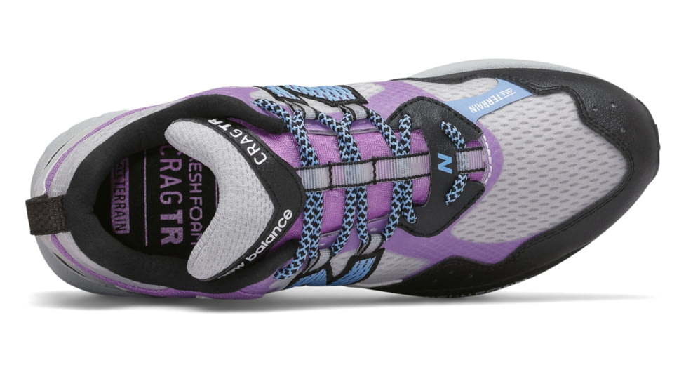 New Balance Fresh Foam Crag V2 Trailrunning Shoes - Womens, Light Aluminum/Black/Team Carolina, 8 US, WTCRGLC2 B 08