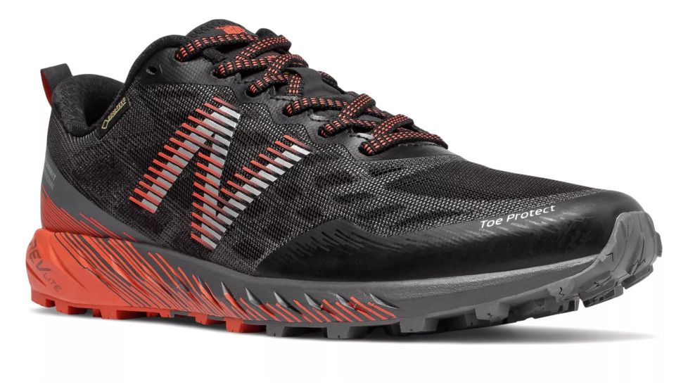 New Balance Summit Unknown GTX - Mens, Black/Lead/Coral Glow, 11 US, MTUNKNGT D 11