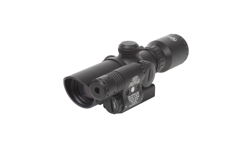 Factory DEMO Firefield 1.5-5 Rifle Scope with Attached Green Laser