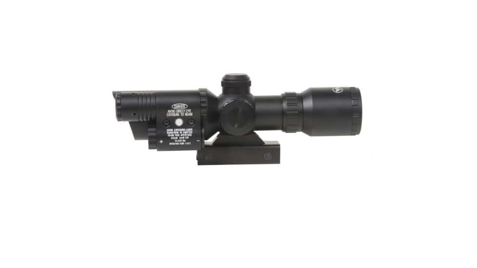 Firefield 1.5-5x Rifle Scope with Attached Green Laser FF13017