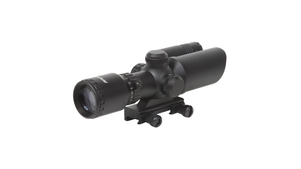 Firefield 1.5-5x Rifle Scope with Attached Green Laser FF13017