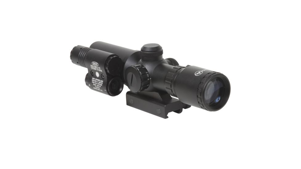 Firefield 1.5-5x Rifle Scope with Attached Green Laser FF13017