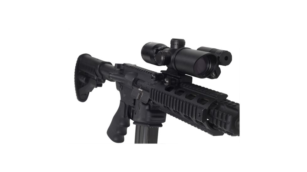 Firefield 1.5-5x Rifle Scope with Attached Green Laser FF13017
