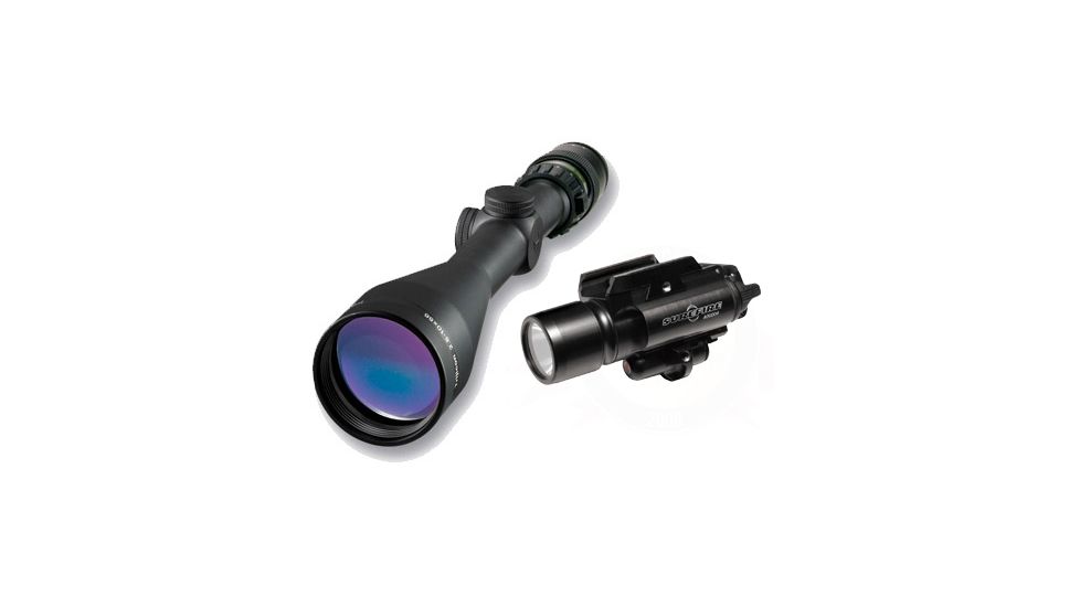 Trijicon AccuPoint 2.5-10x56 30mm Rifle Scope with Surefire Flashlight