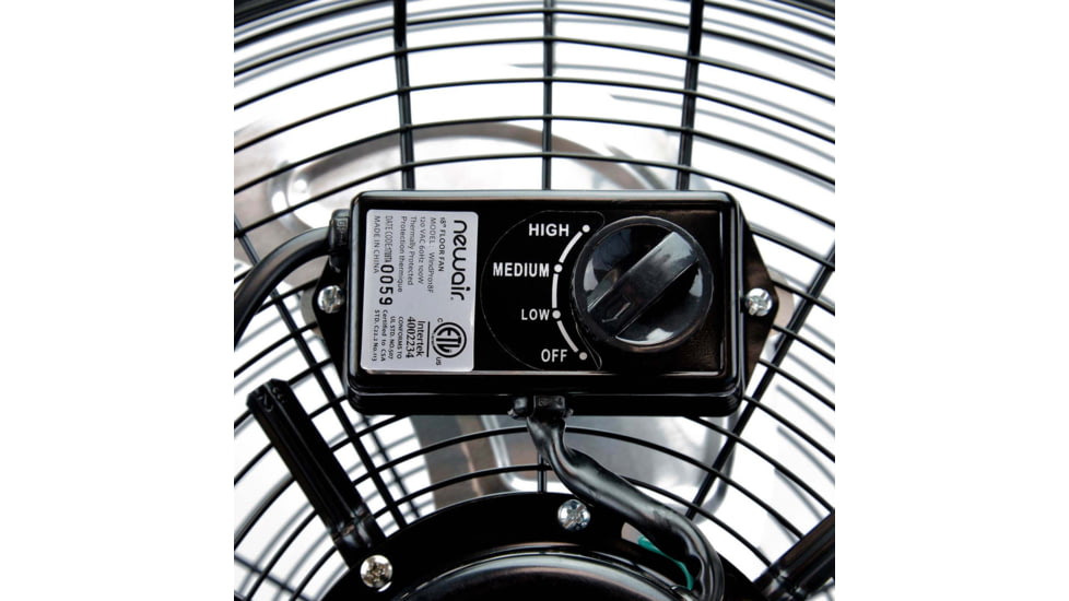 NewAir 18in High Velocity Portable Floor Fan, Black, WindPro18F