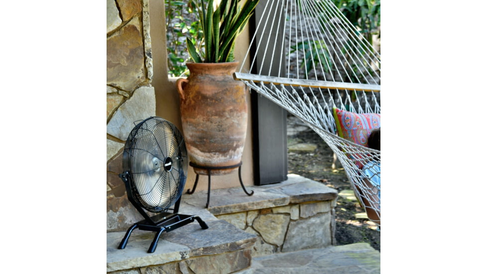 NewAir 18in Outdoor Rated 2-in-1 High Velocity Floor/Wall Mounted Fan, Black, NIF18CBK00