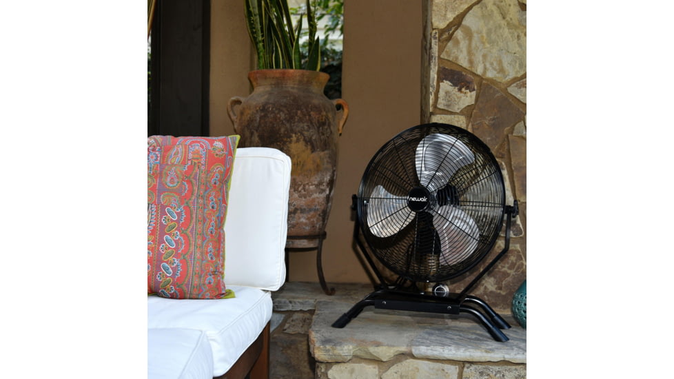 NewAir 18in Outdoor Rated 2-in-1 High Velocity Floor/Wall Mounted Fan, Black, NIF18CBK00