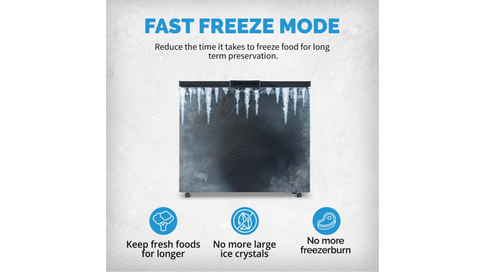 NewAir 6.7 Cu. Ft. Compact Chest Freezer, Black, NFT070MB00