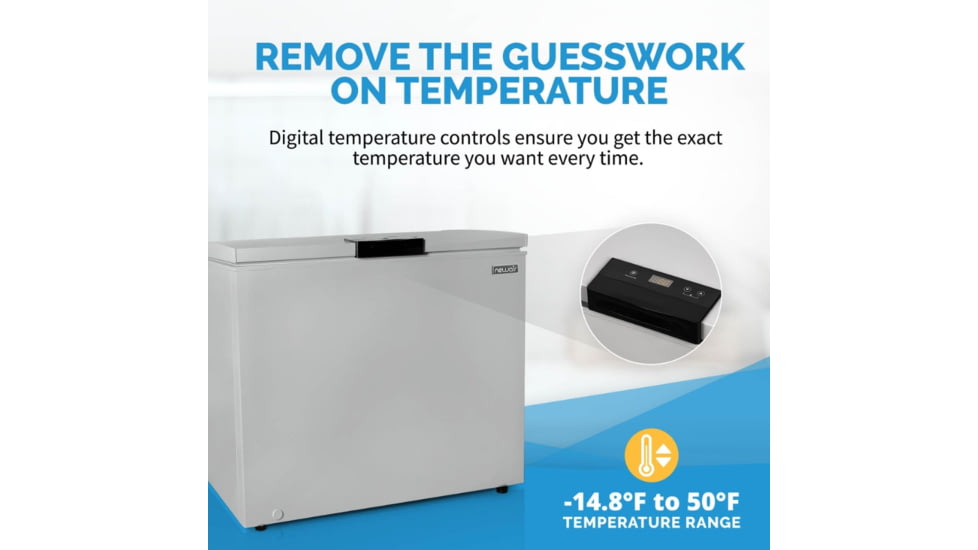 NewAir 6.7 Cu. Ft. Compact Chest Freezer, Grey, NFT070GA00