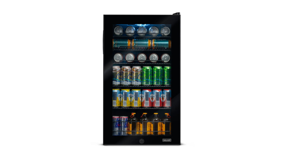 NewAir Can Freestanding Beverage Fridge - 126 Cans, Black, AB-1200B