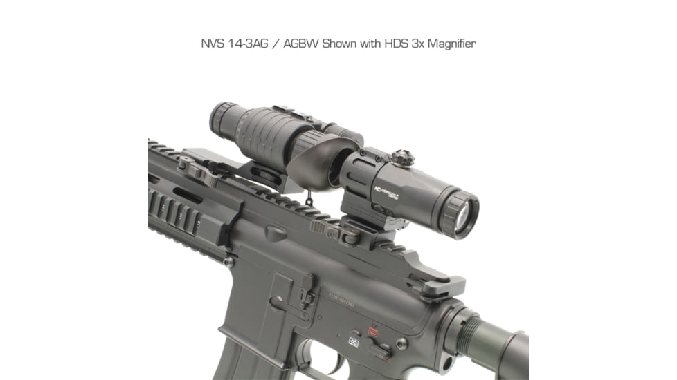 Newcon Optik HDS 3x Red Dot Sight Magnifier, Black, HDS 3x Lens