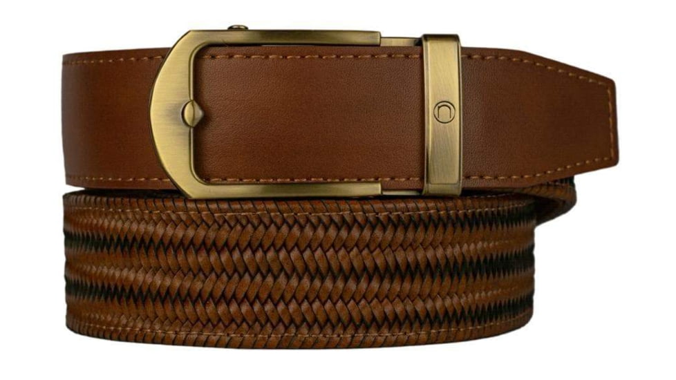 Nexbelt Basket Weave Claro Dress Belt, Non-EDC, Brown, PCE6724