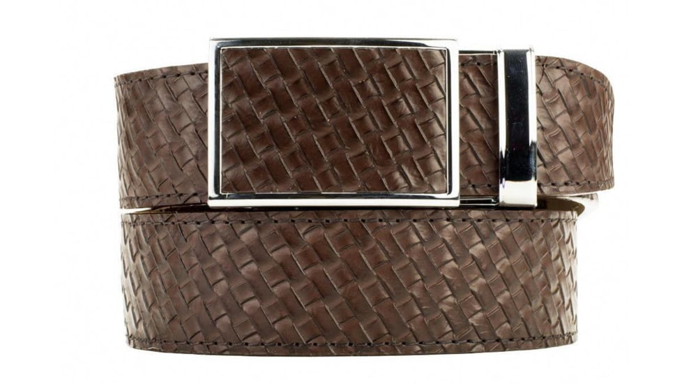Nexbelt Basket Weave Dress Belt, Non-EDC, Brown, PCE5093