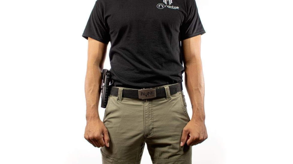 Nexbelt Bone Collector Tactical EDC Gun Belt, Black, 1.38in, CPC6601