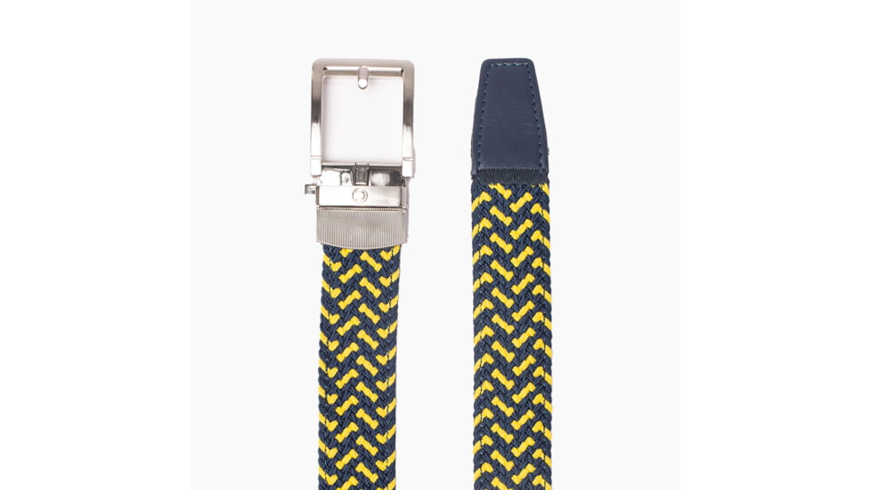 Nexbelt Braided Belt, Gold/Blue, Up to 50 Waist, PCD1893