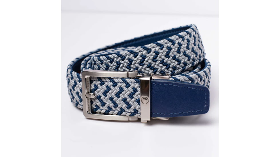 Nexbelt Braided Belt, Navy/Grey, Up to 50" Waist, PCD5068