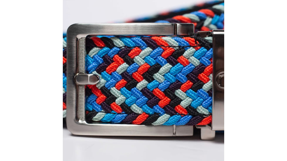 Nexbelt Braided Belt, Red/Grey/Blue, Up to 50" Waist, PCD4788