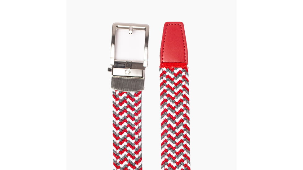 Nexbelt Braided Belt, Red/Grey/White, Up to 50 Waist, PCD1657