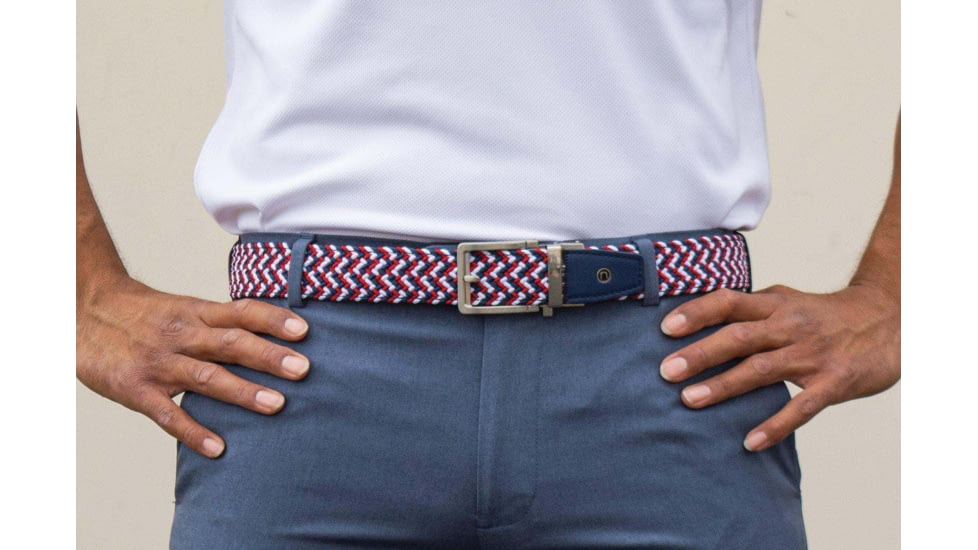 Nexbelt Braided Belt, Red/White/Blue, PCD8087