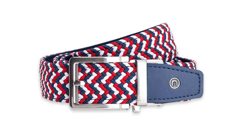 Nexbelt Braided Belt, Red/White/Blue, PCD8087