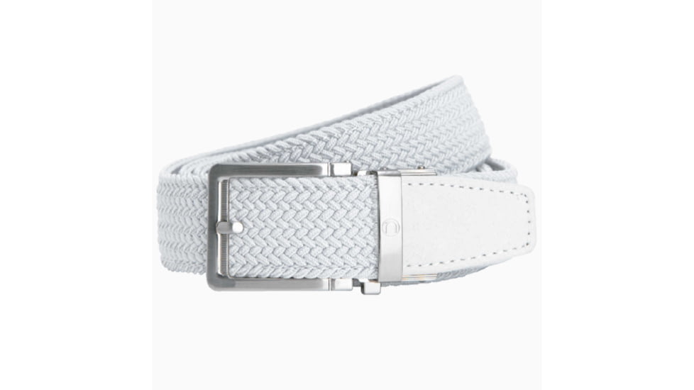 Nexbelt Braided Belt, White, Up to 50 Waist, PCD2296